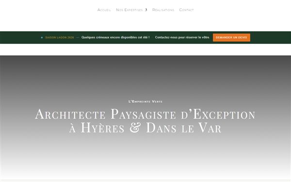 Site L'Empreinte Verte realise par Nexap
