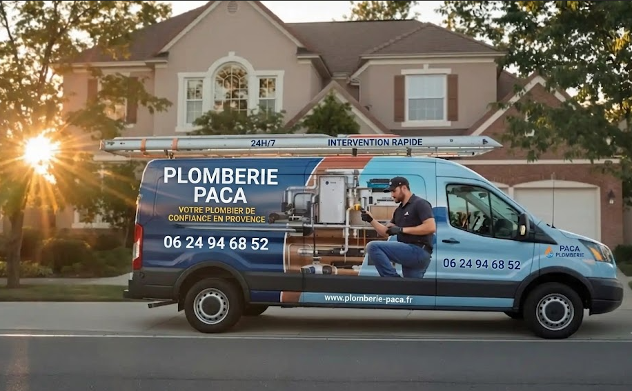 Véhicule Plomberie PACA en intervention